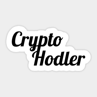 Crypto Hodler Black Big Logo Sticker